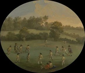 Un jeu de cricket (Le club de la Royal Academy à Marylebone Fields, maintenant Regents Park)